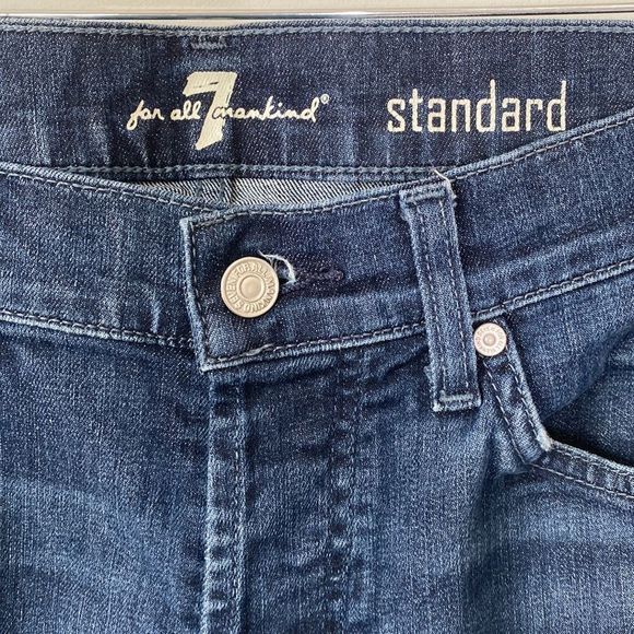 7 for all Mankind Standard Straight Leg Jeans Sz 29 - Picture 2 of 12
